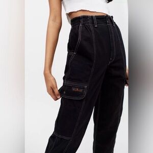 BDG Blaine High Waisted Skate Jean Washed Black with Contrast Stitching